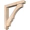 Ekena Millwork Balboa Arts and Crafts Smooth Bracket w/ Offset Brace, Douglas Fir, 5 1/2"W x 34"D x 34"H BKT0604X34X34BOA03SDF - alternate 1